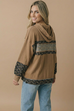 Load image into Gallery viewer, Floral Color Block Oversized Pullover Hoodie