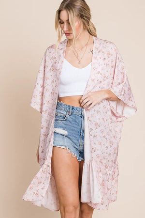 Romantic Floral Oversized Kimono