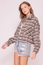 Load image into Gallery viewer, Plaid Button Front Shacket