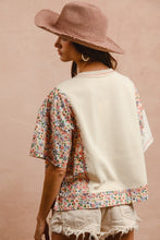 Load image into Gallery viewer, Thermal And Gauze With Floral Mix And Match Top