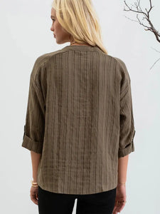 Vertical Striped Long Sleeve