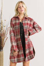 Load image into Gallery viewer, PLUS BUTTON DOWN FLANNEL SHACKET