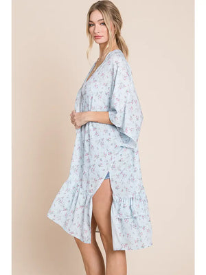 Romantic Floral Oversized Kimono