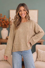 Load image into Gallery viewer, OVERSIZED KNIT SWEATER WITH CHEST POCKET