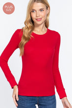 Load image into Gallery viewer, Long Sleeve Crew Neck Thermal Knit Top