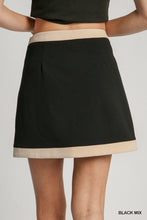 Load image into Gallery viewer, Color blocked Straight Mini Skirt