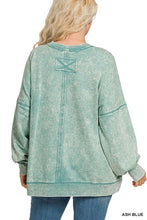 Load image into Gallery viewer, Terry Acid Wash Pullover