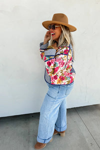 MAE FLORAL QUILTED JACKET