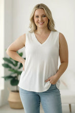 Load image into Gallery viewer, IVORY RIBBED TEXTURE SOFT TANK