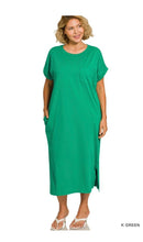 Load image into Gallery viewer, Short Sleeve Midi Dress