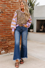 Load image into Gallery viewer, Stripe Leopard Pullover
