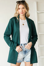 Load image into Gallery viewer, Hunter Green Textured Lined Blazer