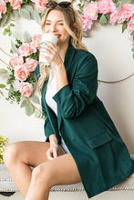Load image into Gallery viewer, Hunter Green Textured Lined Blazer