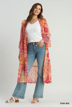 Load image into Gallery viewer, Lurex Metallic Tie Front Kimono