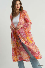 Load image into Gallery viewer, Lurex Metallic Tie Front Kimono