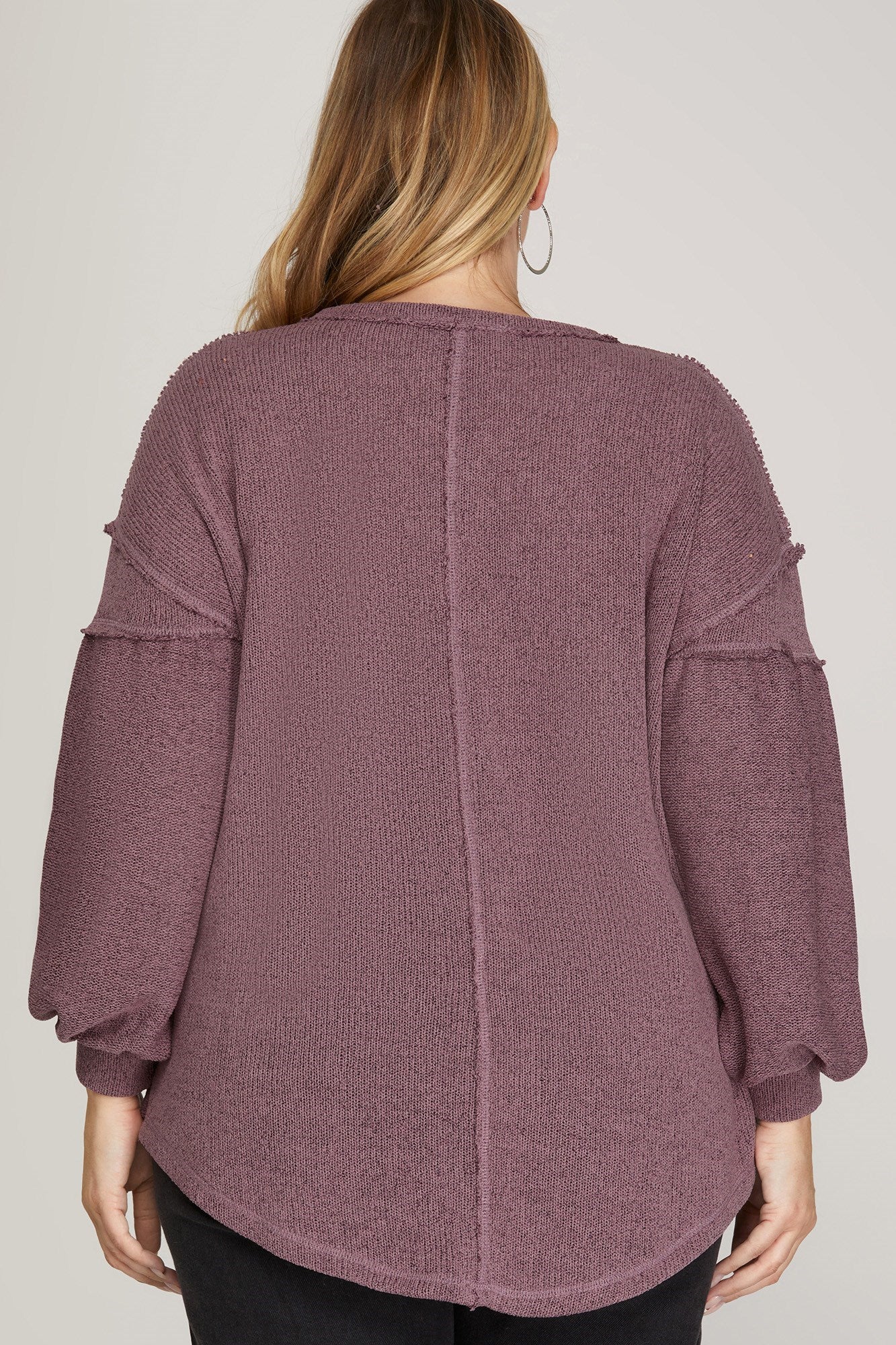 Puff Sleeve Knit Top