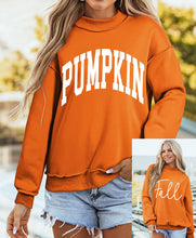 Load image into Gallery viewer, PUMPKIN/FALL REVERSIBLE SWEATSHIRT