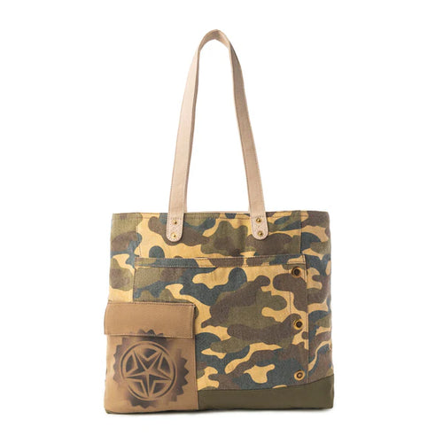 Ranger’s Day Tote Bag in Jungle Camo Green