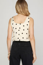 Load image into Gallery viewer, POLKA DOT CROP TOP