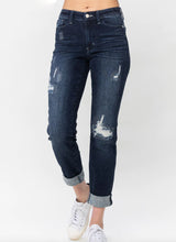 Load image into Gallery viewer, Judy Blue MR Stitched Destroy Double Cuff Boyfriend Jean