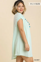 Load image into Gallery viewer, Pleated Detail Short Sleeve Dress