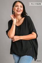 Load image into Gallery viewer, Relaxed Fit High Low Top with Dolman Sleeve