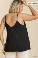 Load image into Gallery viewer, Linen Blend Sleeveless  V-Neck Tank Top