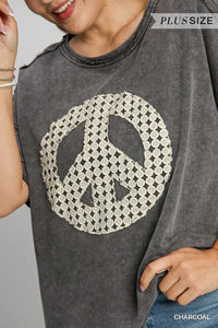 Peace Lace Applique Top