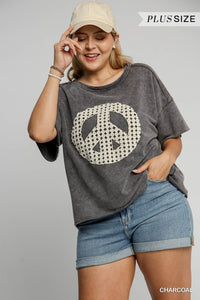 Peace Lace Applique Top