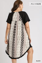 Load image into Gallery viewer, Linen Scoop Neck High Low Hem Dress