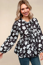 Load image into Gallery viewer, Plus Babydoll Top with Front Ribbon Bow Tie Detail