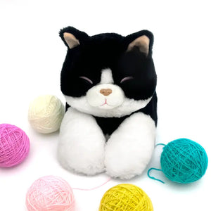 Tuxedo Cat Plush Sleeping Pillow