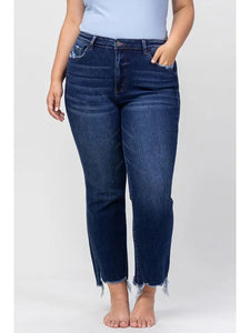 High Rise Ankle Flare Jeans