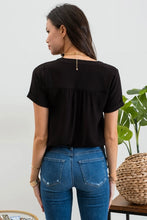 Load image into Gallery viewer, FRONT FLORAL LACE WOVEN TOP