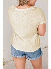 Load image into Gallery viewer, Color Block Patchwork Plus Size T-Shirt