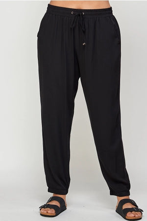 Plus Size Solid Jogger Pants