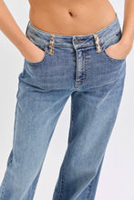 Load image into Gallery viewer, Mid Rise Wide Leg with Leopard Cuff