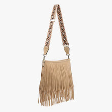 Load image into Gallery viewer, Sadie Suede Fringe Crossbody w/ Guitar Strap