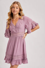 Load image into Gallery viewer, V-NECK LACE DRESS OPEN BACK - EASTER DAY