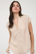 Load image into Gallery viewer, DROP SHOULDER BUTTON FRONT BLOUSE