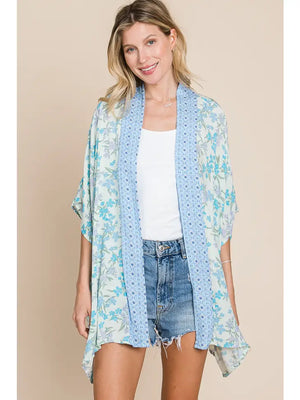 OVERSIZED FLORAL KIMONO