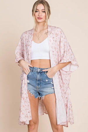 Romantic Floral Oversized Kimono
