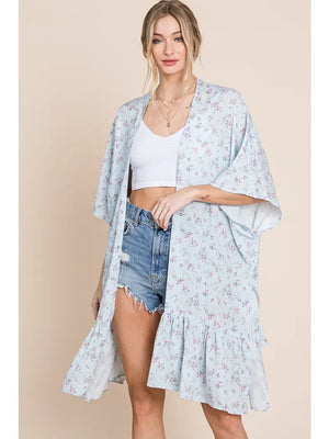 Romantic Floral Oversized Kimono