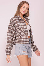 Load image into Gallery viewer, Plaid Button Front Shacket