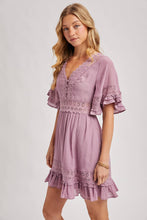 Load image into Gallery viewer, V-NECK LACE DRESS OPEN BACK - EASTER DAY
