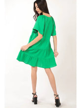 Load image into Gallery viewer, Solid Babydoll Tiered Flare Mini Dress