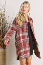 Load image into Gallery viewer, PLUS BUTTON DOWN FLANNEL SHACKET