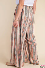 Load image into Gallery viewer, CRINKLE RAYON PRINT WAIST ELASTIC WIDE PANTS