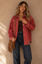 Load image into Gallery viewer, Distressed Oversized Denim Jacket