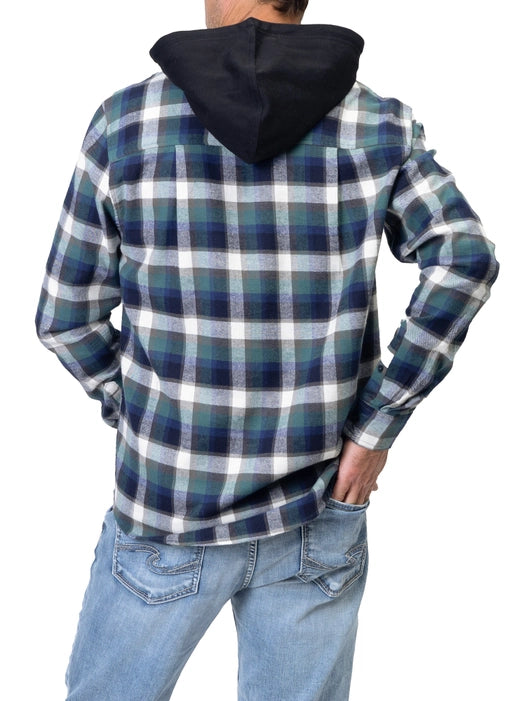 Men’S Flannel L/S Shirt with Hood